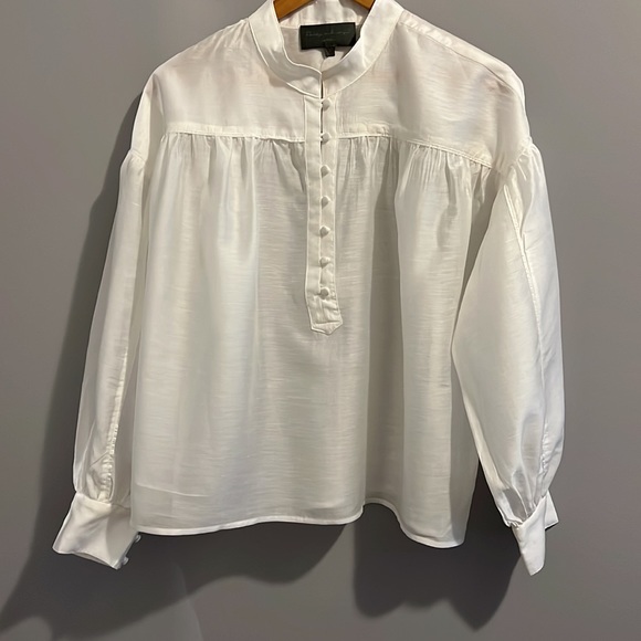 ✨ HOST PICK ✨ NWTS ANTHRO HENLEY BLOUSE (LP) - Picture 9 of 17